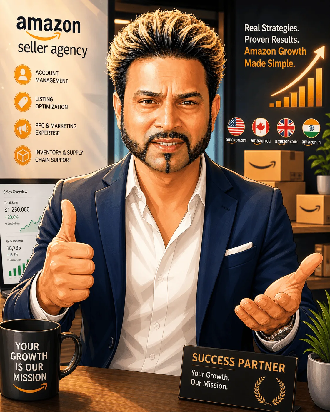 Billy Kukadia — your Amazon UK success partner, ready to review your listing